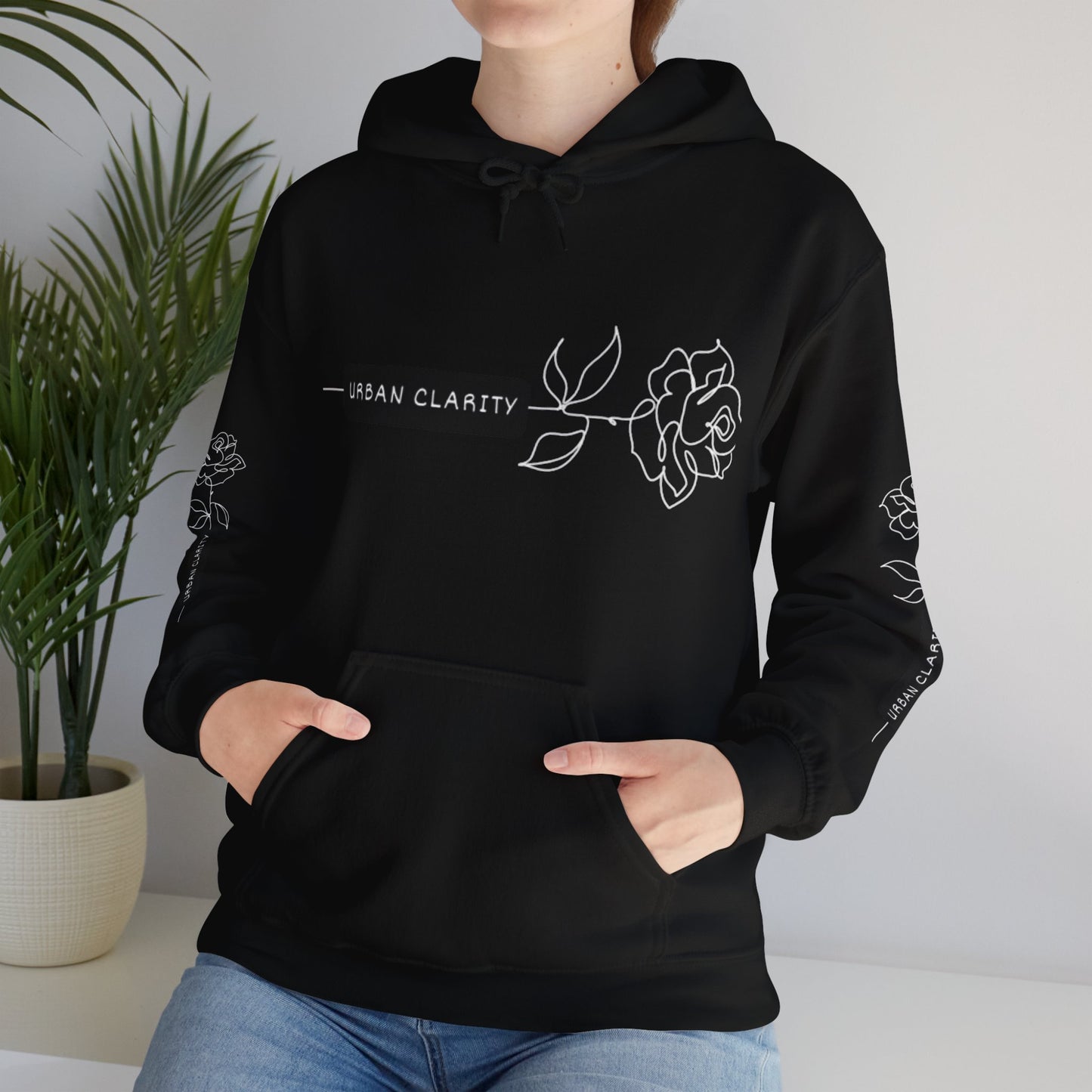 Urban Clarity Signature Rose Hoodie